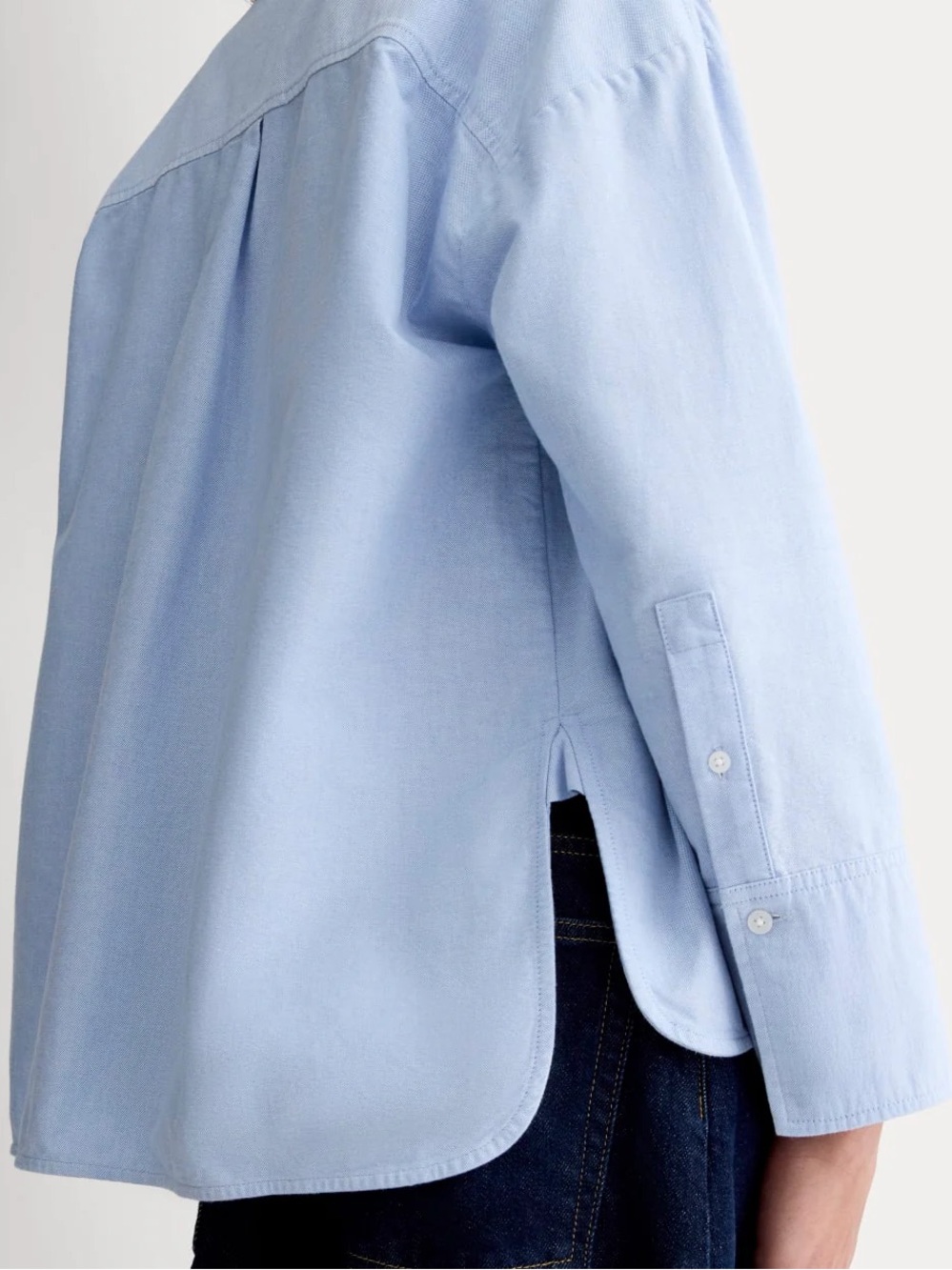 Everlane Boxy Oxford Blue L - Picture 4 of 6